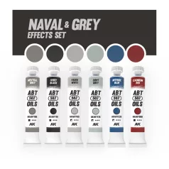   AK Interactive - NAVAL AND GREY EFFECTS SET - olajfesték szett 6X20 ml - AKABT306