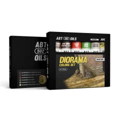   AK Interactive - DIORAMA COLORS SET - olajfesték szett 6X20 ml - AKABT307