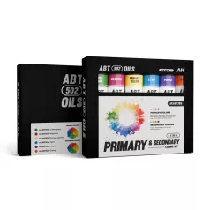   AK Interactive - PRIMARY AND SECONDARY COLORS SET - olajfesték szett 6X20 ml - AKABT309