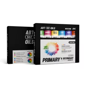  AK Interactive - PRIMARY AND SECONDARY COLORS SET - olajfesték szett 6X20 ml - AKABT309