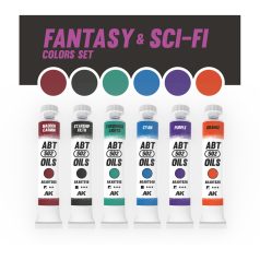   AK Interactive - FANTASY & SCI-FI COLORS SET - olajfesték szett 6X20 ml - AKABT310