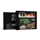AK Interactive - LEATHER AND WOOD COLORS SET - olajfesték szett 6X20 ml - AKABT311