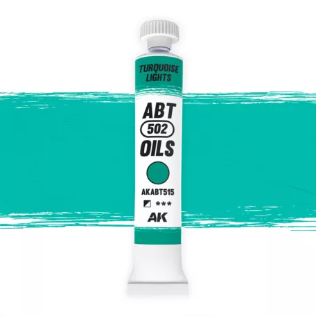 AK Interactive - TURQUOISE LIGHTS - olajfesték 20 ml - AKABT515