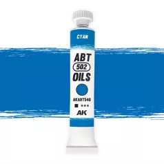   AK Interactive - CYAN - Ciánkék színű olajfesték 20 ml - AKABT540