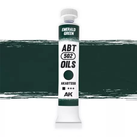 AK Interactive - EMERALD GREEN - Smaragdzöld színű olajfesték 20 ml - AKABT550