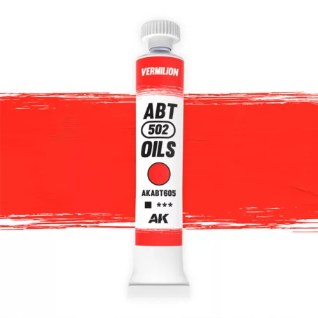 AK Interactive - VERMILION - Vörösesnarancs színű olajfesték 20 ml - AKABT605