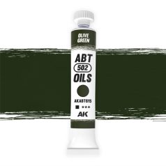   AK Interactive - OLIVE GREEN - Olivazöld színű olajfesték 20 ml - AKABT615