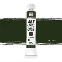   AK Interactive - OLIVE GREEN - Olivazöld színű olajfesték 20 ml - AKABT615