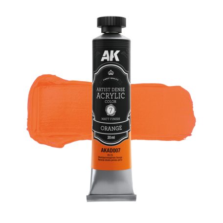 AK ARTISTIC DENSE ACRYLIC COLOR - ORANGE 20 ml - AKAD007
