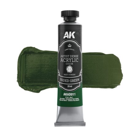 AK ARTISTIC DENSE ACRYLIC COLOR - FADED GREEN 20 ml - AKAD011