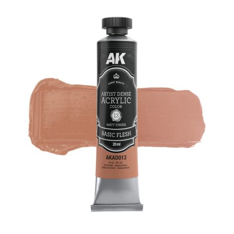 AK ARTISTIC DENSE ACRYLIC COLOR - BASIC FLESH 20 ml - AKAD013