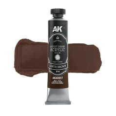   AK ARTISTIC DENSE ACRYLIC COLOR - EARTH BROWN 20 ml - AKAD017