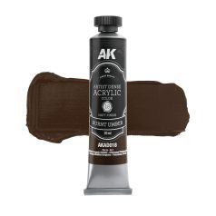   AK ARTISTIC DENSE ACRYLIC COLOR - BURNT UMBER 20 ml - AKAD018