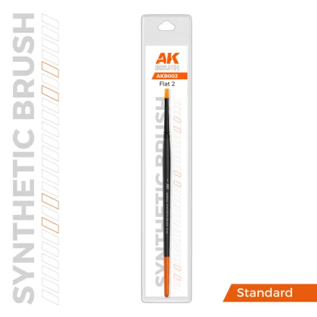 AK Interactive AKB002 Synthetic Brush – Flat 2 – Szintetikus lapos ecset