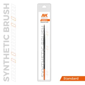 AK SYNTHETIC BRUSH – ROUND 4/0 – Profi ecset makettekhez