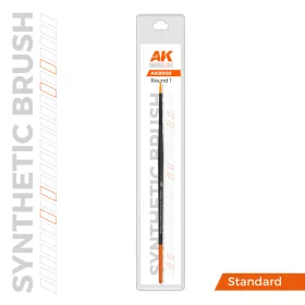   AK Interactive AKB008 Synthetic Brush – Round 1 – Precíziós szintetikus kerek ecset
