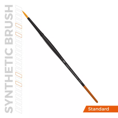 AK Interactive AKB009 Synthetic Brush – Round 2 – Szintetikus kerek ecset precíz festéshez