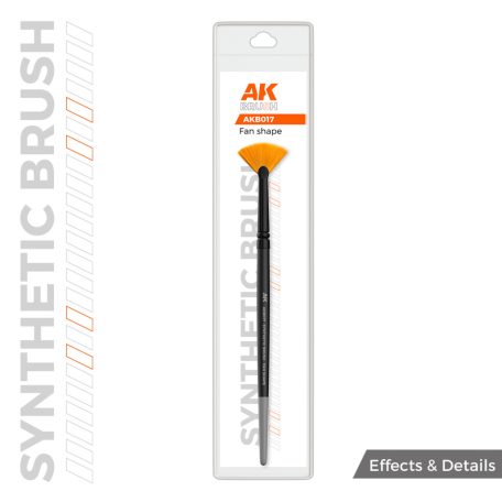 AK Interactive FAN SHAPE Weathering Brush – Profi ecset makettekhez