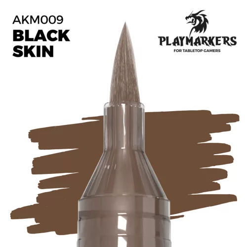 AK‑Interactive Fekete Bőrtónus Precíziós Marker (Black Skin Playmarker) – AKM009