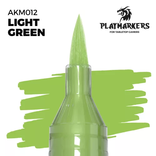 AK‑Interactive Világoszöld színűPrecíziós Marker (Light Green Playmarker) – AKM012