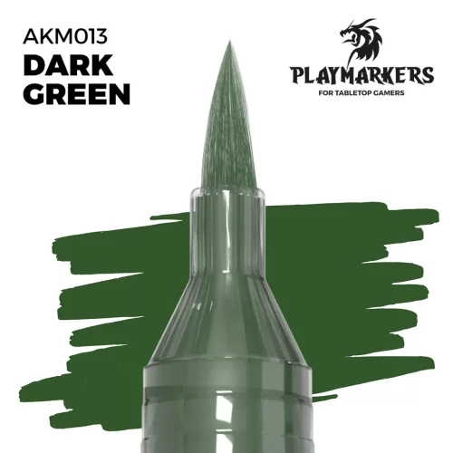 AK‑Interactive Mélyzöld színű Precíziós Marker (Dark Green Playmarker) – AKM013