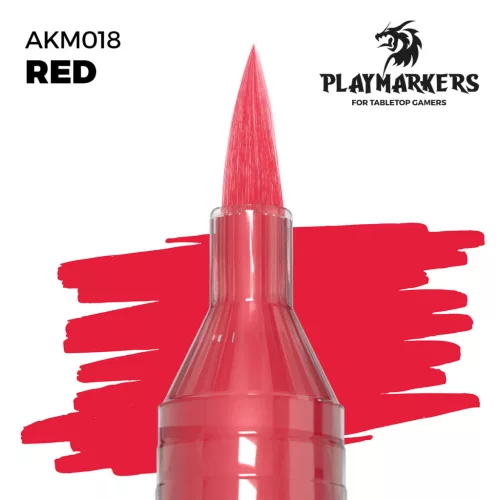 AK‑Interactive Piros színű Precíziós Marker (Red Playmarker) – AKM018