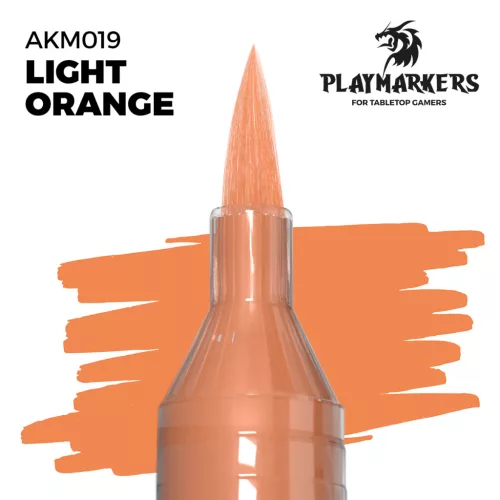 AK‑Interactive Világosnarancs színű Precíziós Marker (Light Orange Playmarker) – AKM019