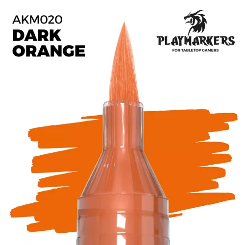 AK‑Interactive Mélynarancs színű Precíziós Marker (Dark Orange Playmarker) – AKM020
