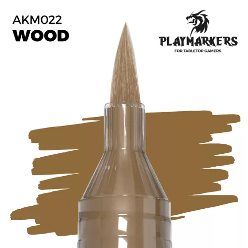 AK‑Interactive Fa Árnyalatú Precíziós Marker (Wood Playmarker) – AKM022