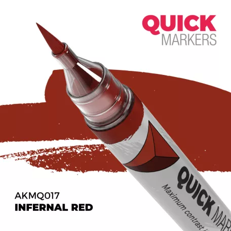 AK QUICK MARKER - INFERNAL RED - AKMQ017