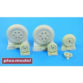   Plus Model Mig-21 wheels early - kerékkészlet, korai változat