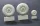 Plus Model C-47 Skytrain wheels with cover - kerékkészlet kerékagyburkolattal