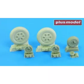   Plus Model Mig-21 wheels early - kerékkészlet, korai változat