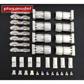   Plus Model Engine cowlings for DC-6/C-118 Liftmaster - motorburkolatok