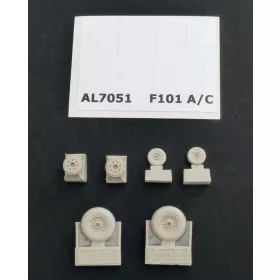 Plus Model F-101A/C Woodoo wheels - kerékkészlet