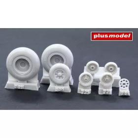   Plus Model B-24 Liberator wheels groved - kerékkészlet hosszanti bordázott futófelülettel
