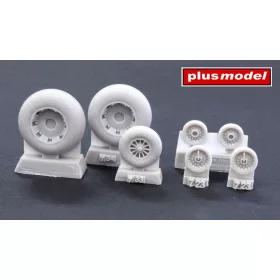   Plus Model PBY Privateer wheels smooth pattern - kerékkészlet sima futófelülettel