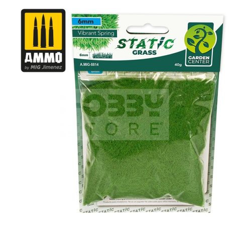AMMO By Mig - Static Grass - Vibrant Spring – 6mm - Statikus szórható műfű - Tavaszi fű színű AMIG8814