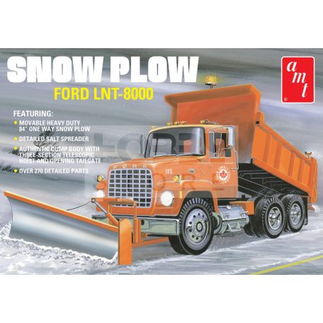 AMT Ford LNT-8000 Snow Plow 1:25 autó makett AMT1178