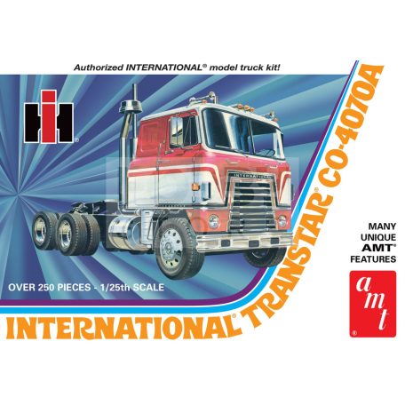 AMT INTERNATIONAL TRANSTAR CO-4070A SEMI TRACTOR 1:25 autó makett AMT1203