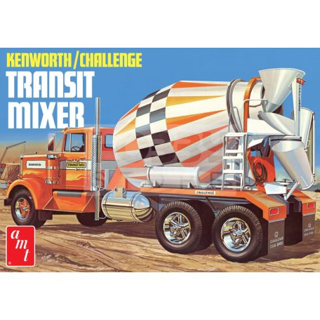 AMT KENWORTH -CHALLENGE TRANSIT CEMENT MIXER 1:25 autó makett AMT1215