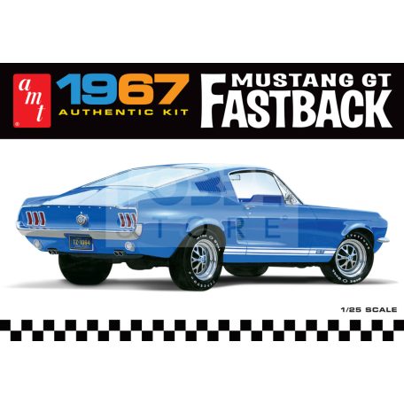 AMT 1967 FORD MUSTANG GT FASTBACK 1:25 autó makett AMT1241