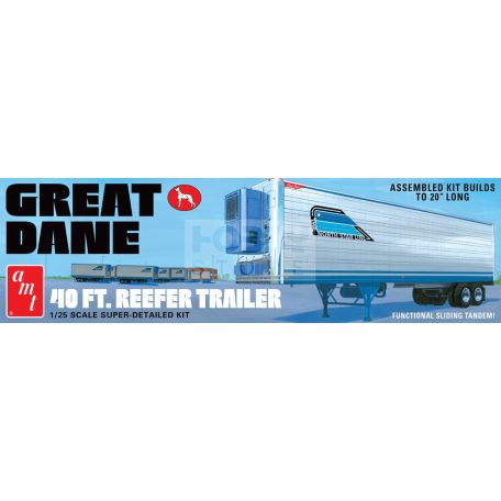 AMT GREAT DANE 40′ REEFER TRAILER 1:25 autó makett AMT1249