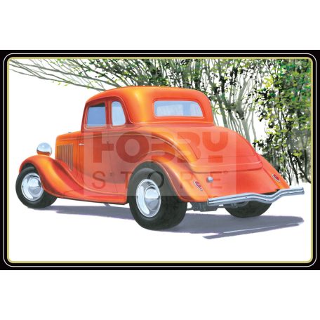 AMT 1934 FORD 5-WINDOW COUPE STREET ROD 1:25 autó makett AMT1384