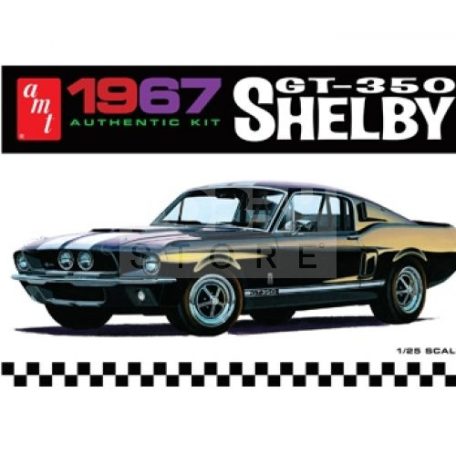 AMT 1967 Shelby GT350 – Black 1:25 autó makett AMT834