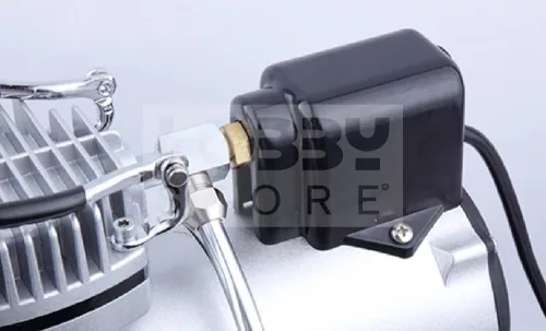Chromax Airbrush mini compressor with air reservoir- Mini csendes - egyhengeres levegőtartályos (3L) airbrush kompresszor AS-186S