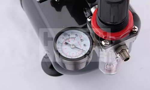 Chromax Airbrush mini compressor with air reservoir- Mini csendes - egyhengeres levegőtartályos (3L) airbrush kompresszor AS-186