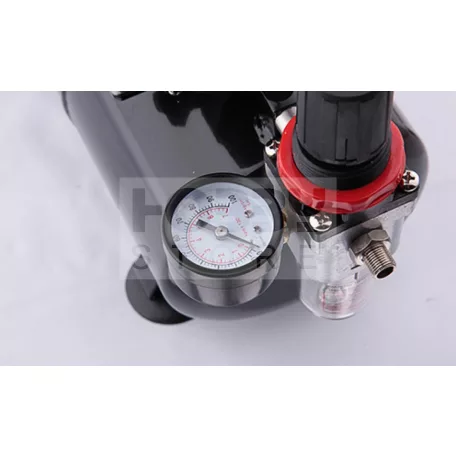 Chromax Airbrush mini compressor with air reservoir- Mini csendes - egyhengeres levegőtartályos (3L) airbrush kompresszor AS-186