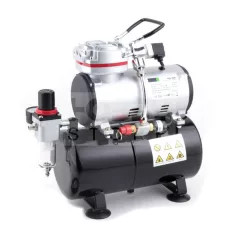   Chromax Airbrush mini compressor with air reservoir- Mini csendes - egyhengeres levegőtartályos (3L) airbrush kompresszor AS-189