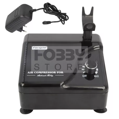 Fengda Mini airbrush kompresszor, levegőkábellel és BD-207 típusú festékszóróval AS-207K